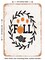 DECORATIVE METAL SIGN - Fall  - Vintage Rusty Look